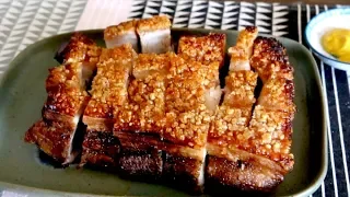 How To Make SUPER CRUNCHY CRISPY PORK BELLY - CHINESE SIU YUK | SIEW YOKE 燒肉