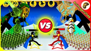 GRIFFON DINOSAUR vs GRIFFON AUTOBOT vs RED XIPHOS x9999 Army | Stick War Legacy Mod | Animugen2048