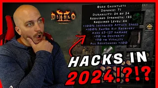 The Most GODLY Gear, Playing My Godly 1.09 Hacked Bowa in 2024 - Diablo 2 Resurrected