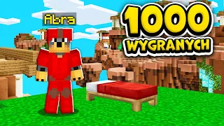 Wbiłem 1000 WYGRANYCH na BED WARS!