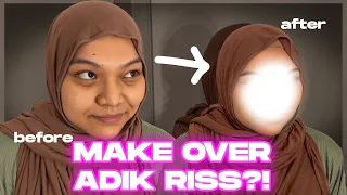 MAKEUP FATIN !! RISS TERKEJUT 1st TIME TENGOK FATIN MACAM NI !!