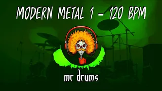 Modern Metal 1 - 120 BPM | Backing Drums | Only Drums