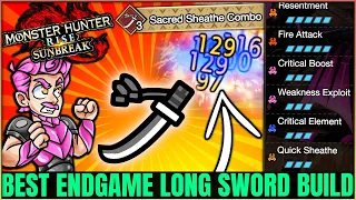 Sunbreak Long Sword is INSANE  - Best Endgame Build - All 5 Elements - Monster Hunter Rise Sunbreak!