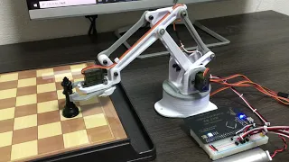 Programmable business card (robot arm)