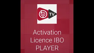 Activation Licence IBO PLAYER