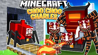 I Survived 200 DAYS as CHOO CHOO CHARLES in HARDCORE Minecraft!