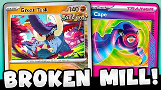 The BEST Mill Deck in YEARS?! Great Tusk is Here! (PTCGL)