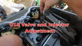 Cat C18 Valve Adjustment WRH Prefix