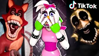 Reacting To DISTURBING FNAF TikToks With Glamrock Chica