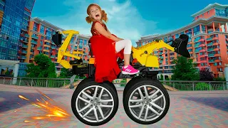 Five Kids Learn Cars and Wheels + more Children's Songs and Videos
