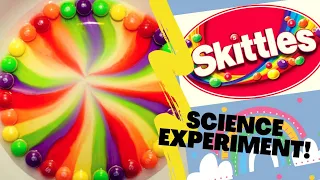 We Tried 123 Go! Challenge Giant Skittles Rainbow! Science Experiment For kids - KC Family TV