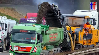 2x Wirtgen W 250 Large Milling Machines / Großfräsen, B 14, Waiblingen - Fellbach, 16.03.2018.