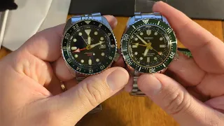 Unboxing Green Seiko Prospex Luxe SS GMT (SPB381) and Comparison to Sports GMT (SSK003)