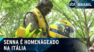 Fãs prestam homenagem a Senna no Autódromo Enzo e Dino Ferrari | SBT Brasil (01/05/24)