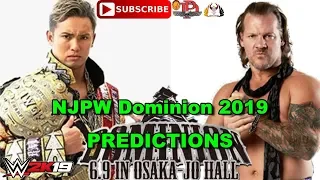 NJPW Dominion 2019 IWGP Heavyweight Championship Kazuchika Okada vs  Chris Jericho WWE 2k19