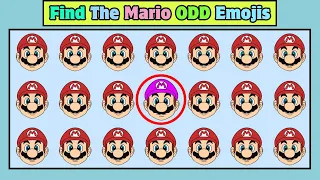 Find the ODD Mario Emoji in 10 Seconds | Super Mario Movie Edition  #quiz #findtheoddone #spot