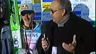 Adam Małysz Bischofshofen Turniej Czterech Skoczni 2000/2001 Wywiad