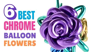 BEST Chrome Balloon Flower Tutorials / Next Level Balloon Flower Making