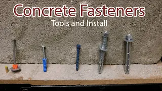 Concrete Fasteners- Install and tools required