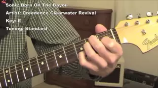 Born on The Bayou - guitar lesson