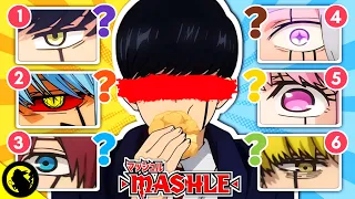 Guess the MASHLE: Magic And Muscles Character💛 Eye Quiz ⚔️ 👀🔍 Guess The Character 👤