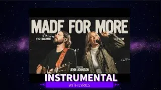 Made For More - Josh Baldwin (feat. Jenn Johnson) - Instrumental Cover with Lyrics