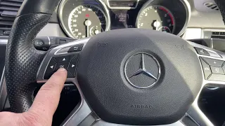 Mercedes w165 ML service reset
