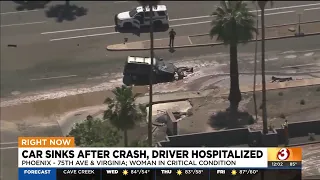 4 injured after sinkhole crash near Phoenix mall