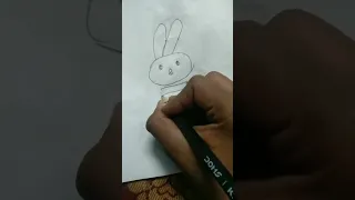 How to draw Rabbit from 21// how to  draw rabbit from number🐰 # Number drawing #drawing #subscribe