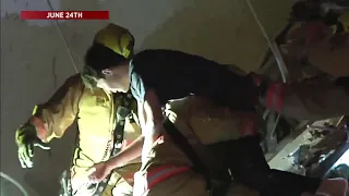 Teen thanks rescuers after surviving Surfside collapse