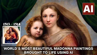 World's Most Beautiful Madonna paintings Brought To Life Using AI. VOL. 1