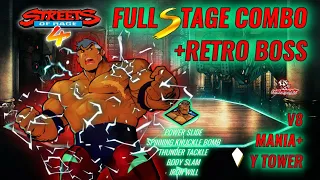 Streets of Rage 4/ V8/ Max/ Y Tower Full Stage Combo + Retro Boss (Mania+)!