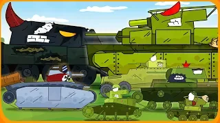 All series Battle for the village Cartoons about tanks