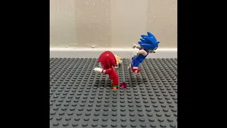 Sonic Vs knuckles: Lego sonic stop motion#sonicthehedgehog#shorts