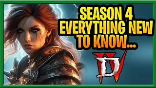 Diablo 4 Season 4 Everything You Need to Know : New Update Campfire Summary LOTS OF NERFS / Changes