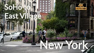 Walking NYC [4K] : Greenwich Village to SoHo