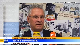 21.10.16 Bayerischer Innenminister Joachim Herrmann äußert sich zu Reichsbürgern