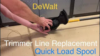 Add trimmer line to DeWalt Quick Load Spool DCST970X1S