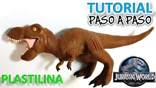 COMO HACER UN DINOSAURIO T-REX DE PLASTILINA PASO A PASO ✅ MI MUNDO DE PLASTILINA