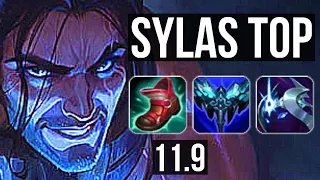 SYLAS vs GWEN (TOP) | Rank 3, Rank 3 Sylas, 9/0/1, 6 solo kills, Legendary | KR Challenger | v11.9