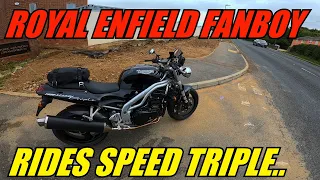 Is this the END? Royal Enfield FANBOY rides a Street Triple | Moto Vlog