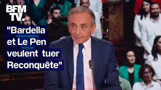 "L'objectif de Bardella et Le Pen est de tuer Reconquête": l'interview intégrale d'Éric Zemmour