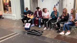 GALWAY, IRELAND | Live Irish Folk Music In The Streets | POPULAR CITY TO VISIT IN IRELAND