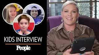 Kids Interview P!nk About Her Aerial Stunts, Favorite Color and More! | PEOPLE