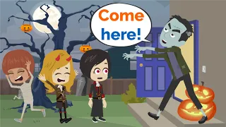 Halloween HORROR! | Basic English conversation | Learn English | Like English