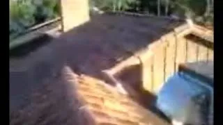 30 second 2 story roof climb