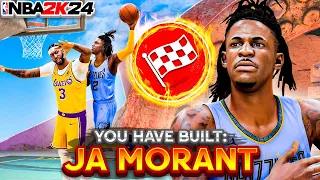 This JA MORANT BUILD w/ CONTACT DUNKS is UNFAIR in NBA 2K24!
