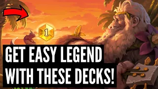 The 5 REAL BEST DECKS to get LEGEND in Standard and Wild! | Hearthstone