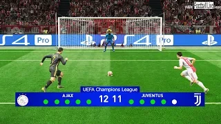 PES 2019 | AJAX vs JUVENTUS | UEFA Champions League (UCL) | Penalty Shootout | Gameplay PC
