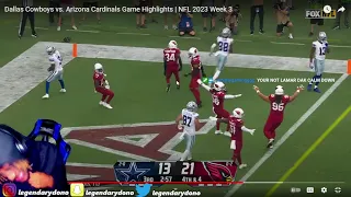 F**K! Reacting To Dallas Cowboys vs Arizona Cardinals 2023 NFL Full Game Highlights Reaction!